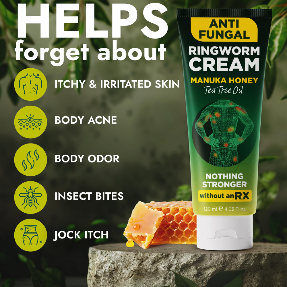 Terramed Just Think Comfort Ringworm Treatment for Humans | Relieves Jock Itch, Body Acne, Itchy Irritated Skin, Body Odor & Insect Bites