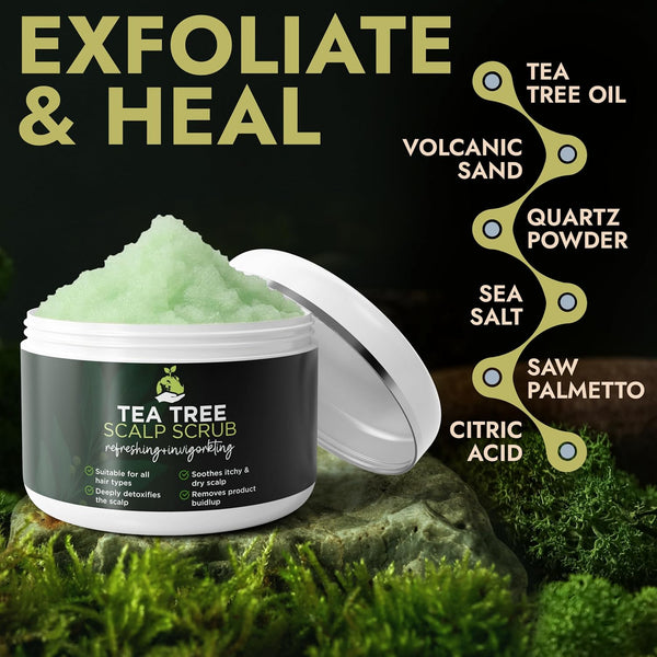 Tea Tree Scalp Scrub for Itchy & Dry Scalp