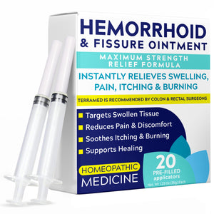 Hemorrhoid Treatment | Hemorrhoid & Fissure Ointment | 7 Pre-Filled Applicators | Fast & Effective | Hemorrhoids Treatment for Relief of Pain, Swelling, Discomfort & Itching
