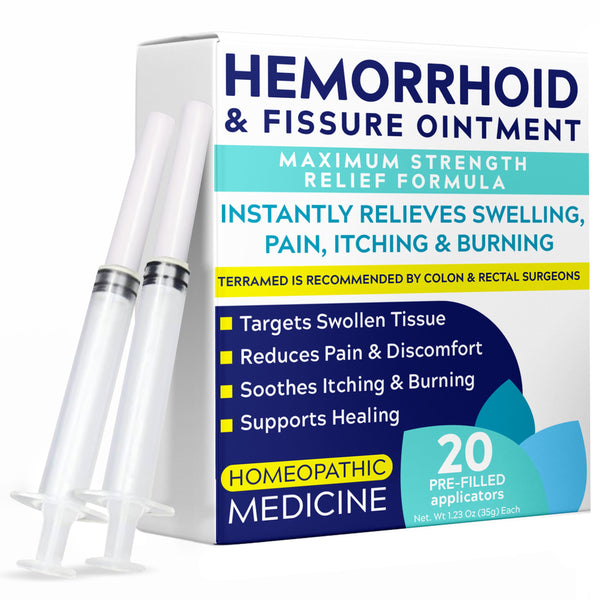 Hemorrhoid Treatment | Hemorrhoid & Fissure Ointment | 7 Pre-Filled Applicators | Fast & Effective | Hemorrhoids Treatment for Relief of Pain, Swelling, Discomfort & Itching