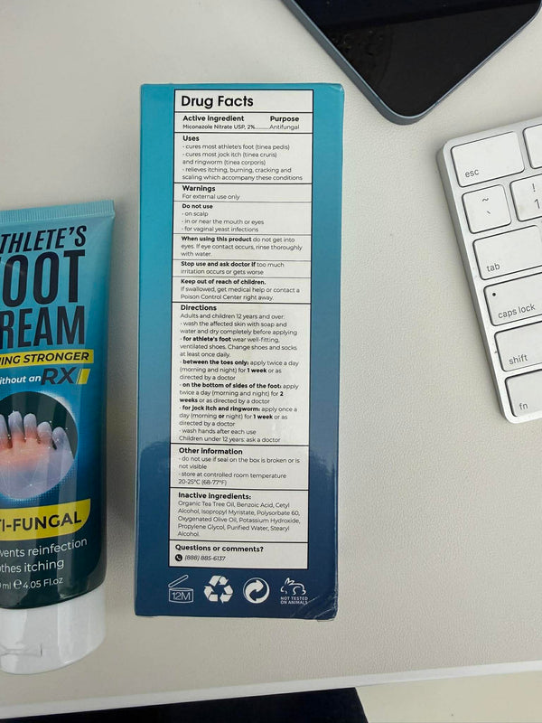 Terramed Just Think Comfort Athlete’s Foot Treatment with Tea Tree Oil | Antifungal Treatment for Athlete’s Foot, Jock Itch, Ringworm