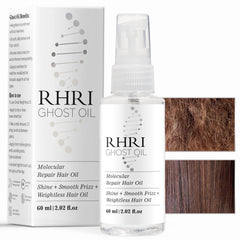 Ghost Hair Oil for Damaged, Curly Hair - Weightless Smoothing Oil with UV/Heat Protection, Frizz Control, Mega Shine, and Split End Repair