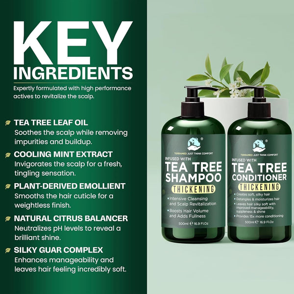 Tea Tree Shampoo & Conditioner Set
