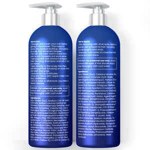 Hydrating Shampoo & Conditioner Set for Dry, Damaged & Fine Hair | Strengthen Hair Roots for Thicker, Stronger Hair, Nourishes Scalp, Reduces Breakage