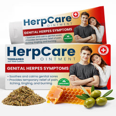 Herpes Genital Treatment | Herpcare Fast Acting Ointment | Can be Used on Cold Sore | Homeopathic Medicine | Soothes Itching, Tingling & Burning | Relief from The Symptoms of Genital Sore (Pack of 2)
