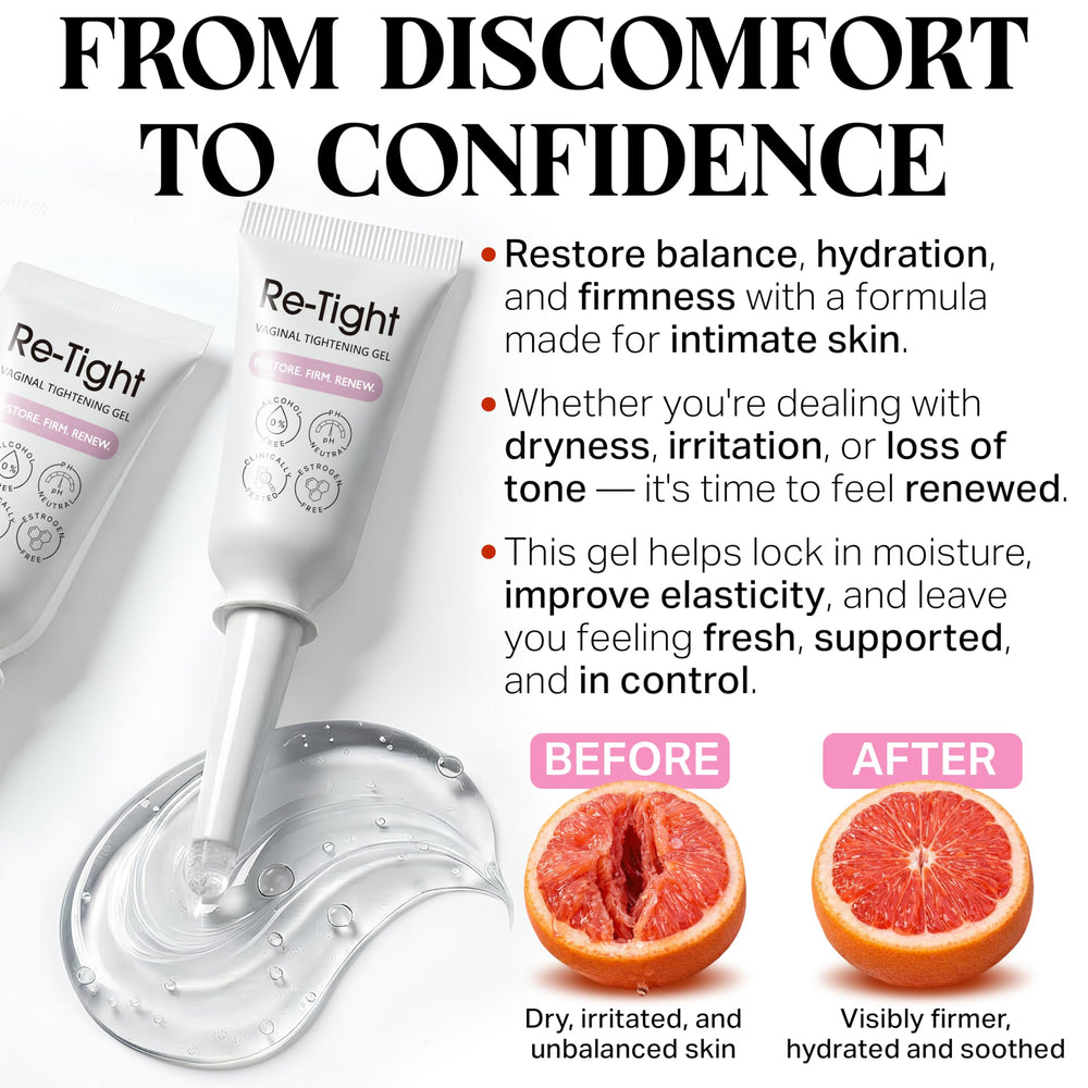 Terramed Just Think Comfort Vag Tightening Gel for Intimate Hydration & Rejuvenation - Natural Tightening Support for Vag Health - Feminine Care Gel for Dryness, Firmness & Moisture Balance 15 Count