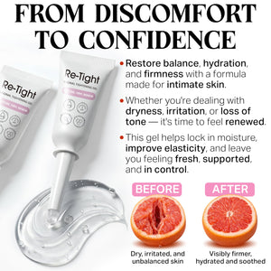 Terramed Just Think Comfort Vag Tightening Gel for Intimate Hydration & Rejuvenation - Natural Tightening Support for Vag Health - Feminine Care Gel for Dryness, Firmness & Moisture Balance 15 Count