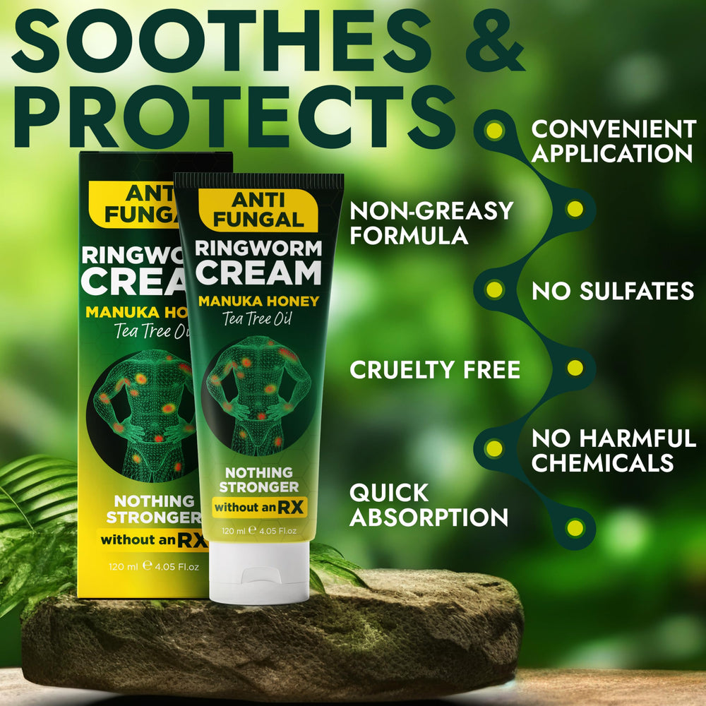 Terramed Just Think Comfort Ringworm Treatment for Humans | Relieves Jock Itch, Body Acne, Itchy Irritated Skin, Body Odor & Insect Bites