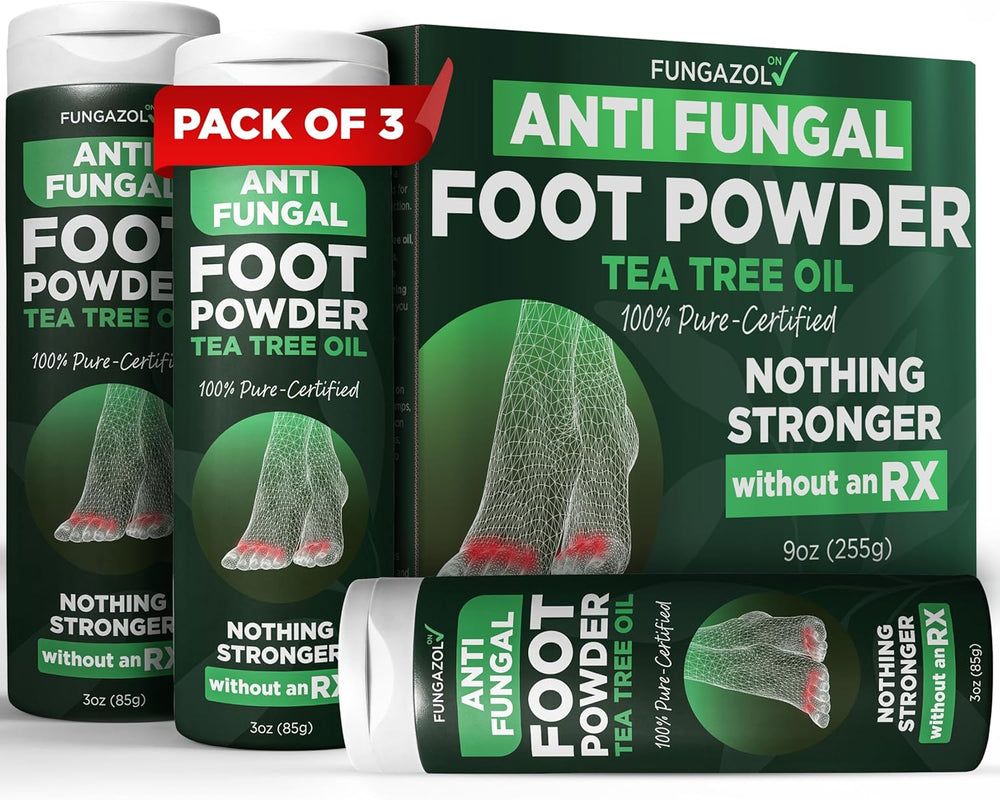 Antifungal Foot Powder with Miconazole Nitrate 2% & Tea Tree Oil