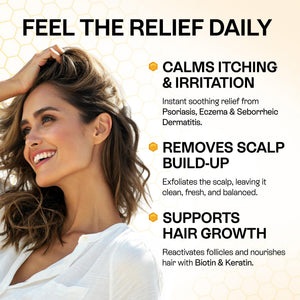 Pharmlitalia Psoriasis Shampoo for Dry & Itchy Scalp with Salicylic Acid 3% - Psoriasis Scalp Treatment for Eczema Relief, Seborrheic Dermatitis, Ringworm & Folliculitis