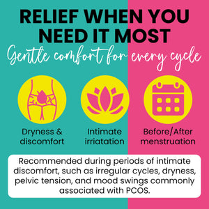 PCOS Support for Fertility & Cycle Health | Hormone Balance for Women | Helps with Irregular Cycles, Vaginal Dryness, Pelvic Discomfort & Mood Swings | Includes 10 Pre-Filled Applicators