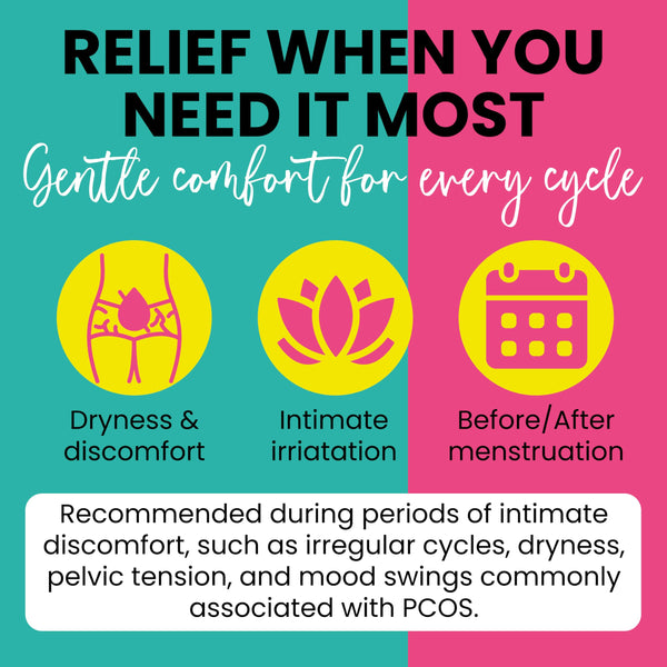 PCOS Support for Fertility & Cycle Health | Hormone Balance for Women | Helps with Irregular Cycles, Vaginal Dryness, Pelvic Discomfort & Mood Swings | Includes 10 Pre-Filled Applicators
