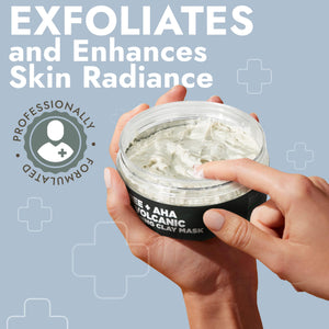Clay Mask with Tea Tree Oil & Volcanic Ash - Face & Body Mask for Redness Relief, Itchy Skin, Excess Sebum, and Dryness - Daily Use for Clear, Smooth Skin - Tea Tree Skincare Treatment