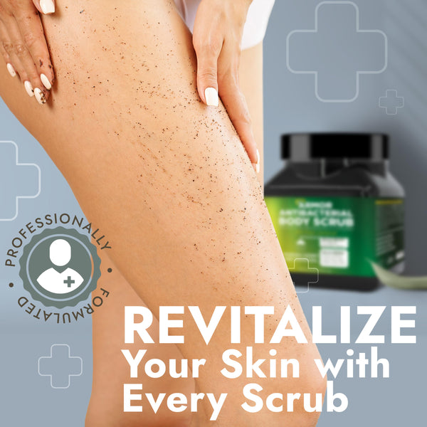 Terramed Just Think Comfort Antibacterial Body Wash & Body Scrub & Body Lotion | Manuka Honey & Charcoal