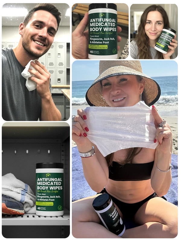 Antifungal Body Wipes - 2 pack