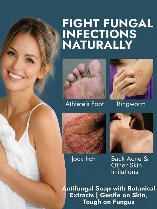 Mint Antifungal Soap + Scrubber