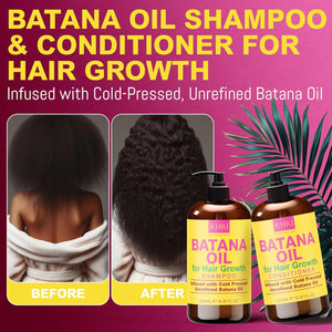 Batana Oil Shampoo and Conditioner Set