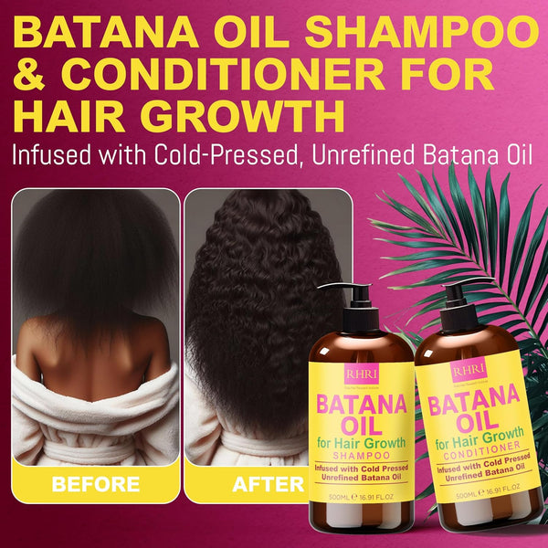 Batana Oil Shampoo and Conditioner Set