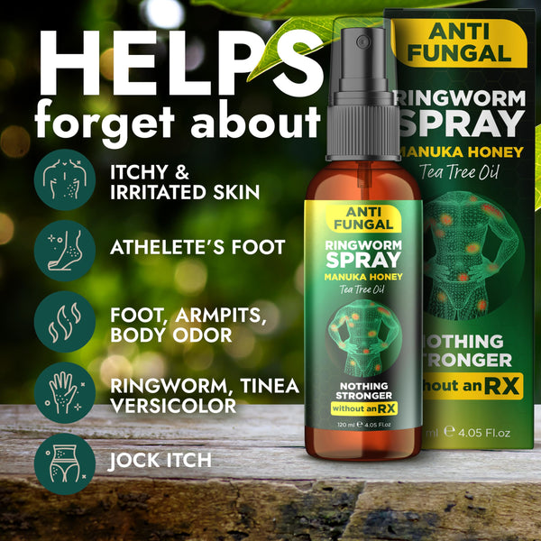 Terramed Just Think Comfort Ringworm Treatment for Humans | Relieves Jock Itch, Body Acne, Itchy Irritated Skin, Body Odor & Insect Bites