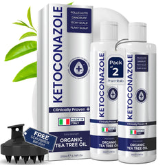 Keto Shampoo for Dandruff, Psoriasis, Folliculitis & Seborrheic Dermatitis | Anti-Fungal Itchy Scalp Relief
