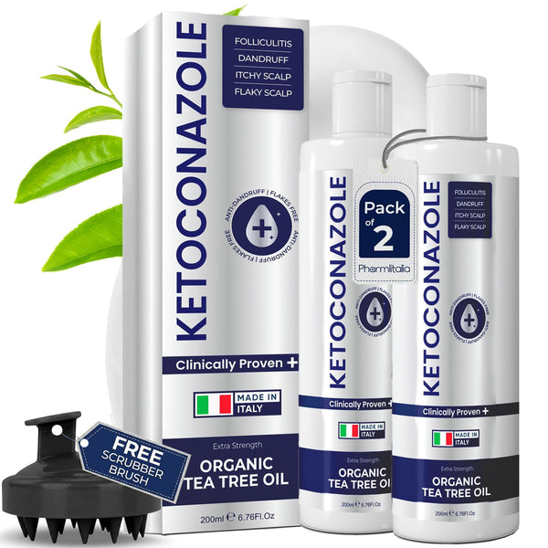 Keto Shampoo for Dandruff, Psoriasis, Folliculitis & Seborrheic Dermatitis | Anti-Fungal Itchy Scalp Relief