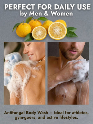 Citrus Antifungal Body Wash + Scrubber
