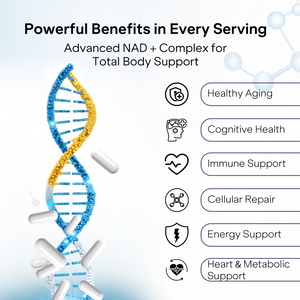 NAD+ Capsules with Resveratrol & Nicotinamide Riboside | Cellular Energy & Healthy Aging Support