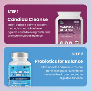 Ultimate Health Bundle – Candida Cleanse & 22.5 Billion Probiotic Supplement