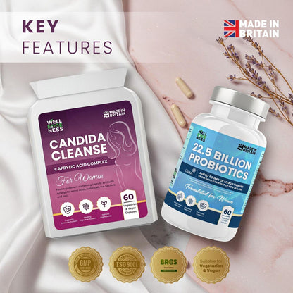 Ultimate Health Bundle – Candida Cleanse & 22.5 Billion Probiotic Supplement