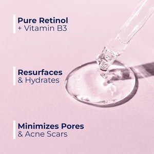 Resurfacing Retinol Serum | Vitamin B3, Boost Collagen & Hydrates - Pharmlitalia